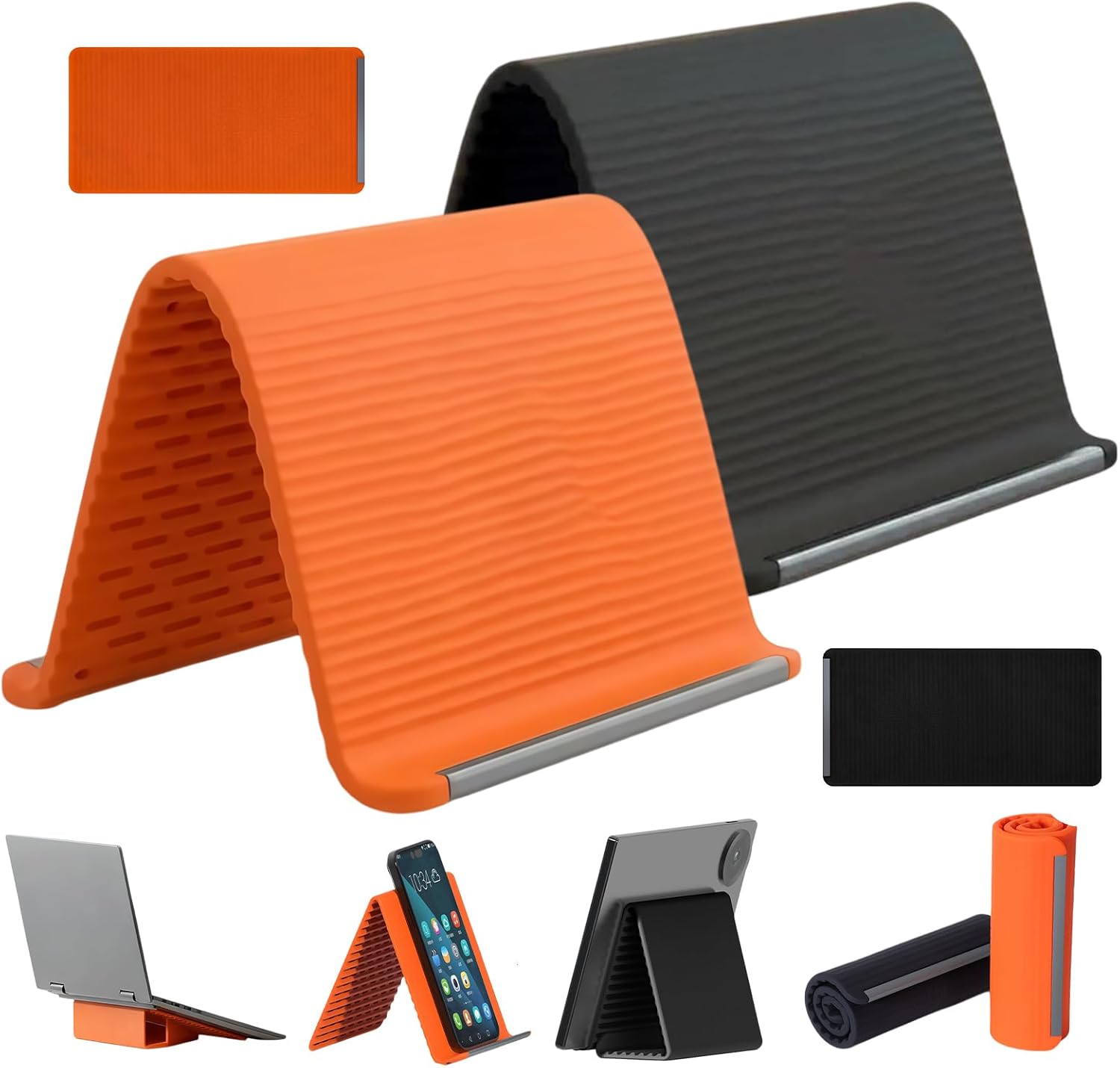 Useful Tablet Accessories - 창의적인 접이식 변형 스탠드, 휴대용 실리콘