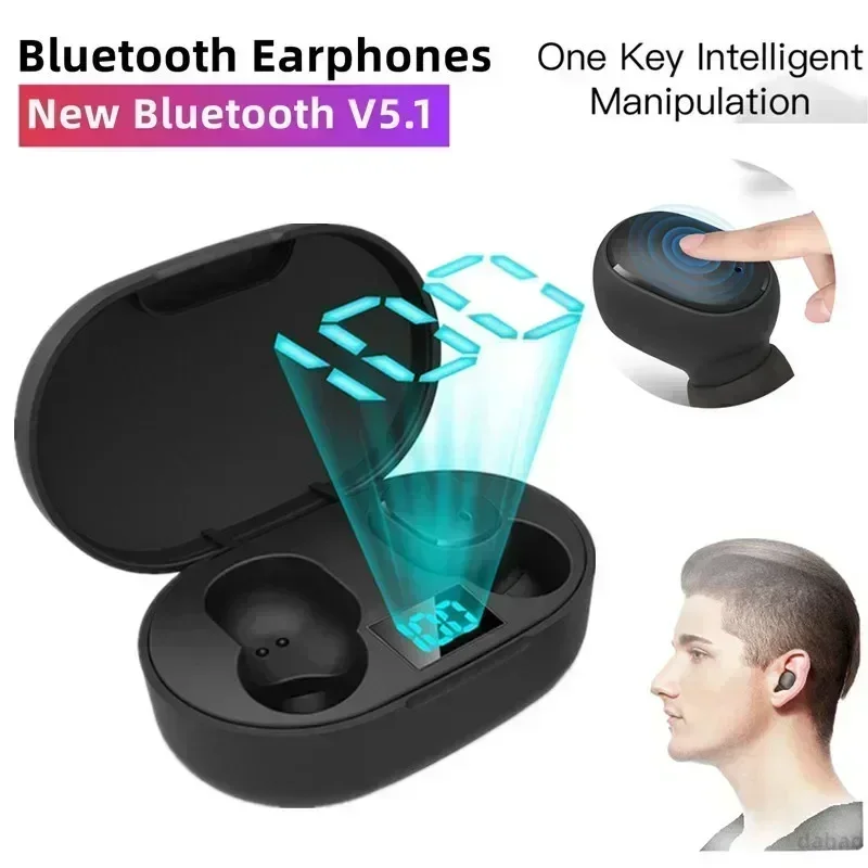새로운 TWS E6S 무선 블루투스 무선 헤드셋(마이크 - Wired Earphone Lightning 리뷰 및 가격