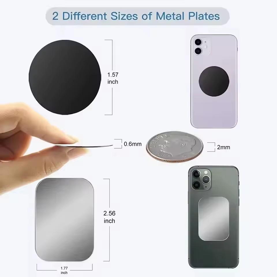 5/10pcs 자기 금속 플레이트 디스크 자동차 전화  - Tablet Phone Accessories 리뷰 및 가격