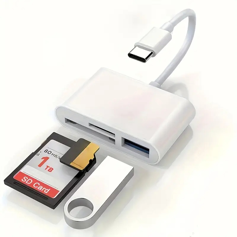 3-in-1 유형 C 카드 판독기 마이크로 SD TF  - Microsd Card Tablet 리뷰 및 가격