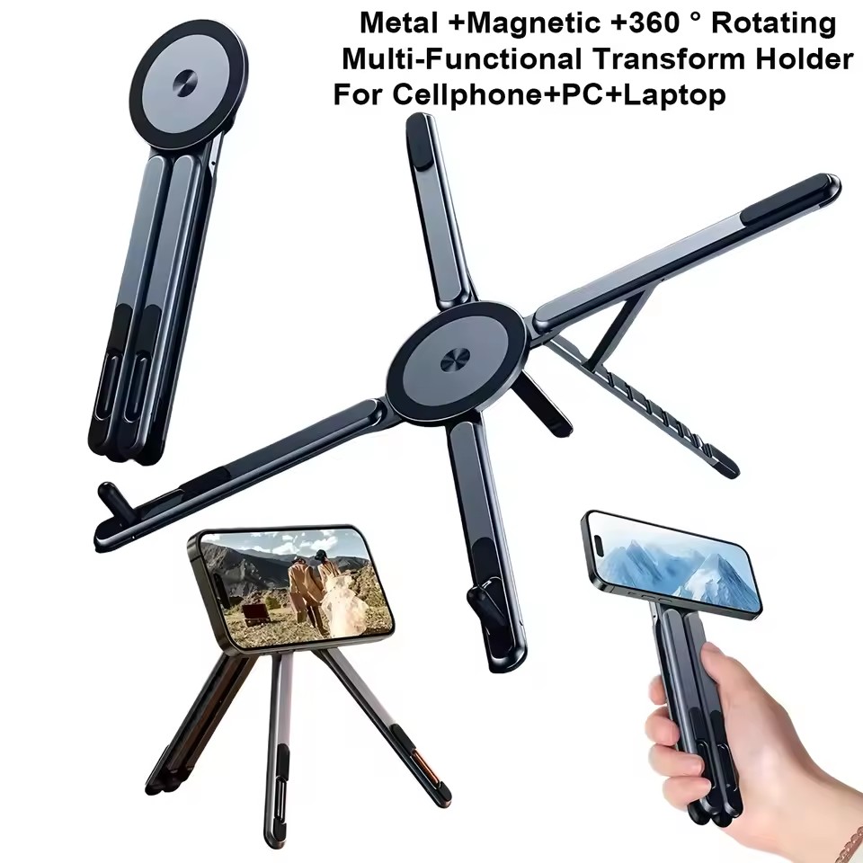 휴대용 자석식 폰 홀더 & 셀카봉 3-in-1 접이식  - Tablet Phone Accessories 리뷰 및 가격