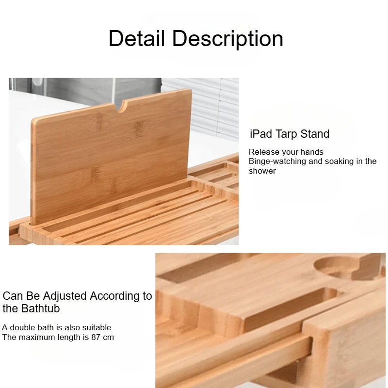 확장형 나무 욕조 트레이 가정용 수납 액세서리 비누 받 - Useful Tablet Accessories 리뷰 및 가격