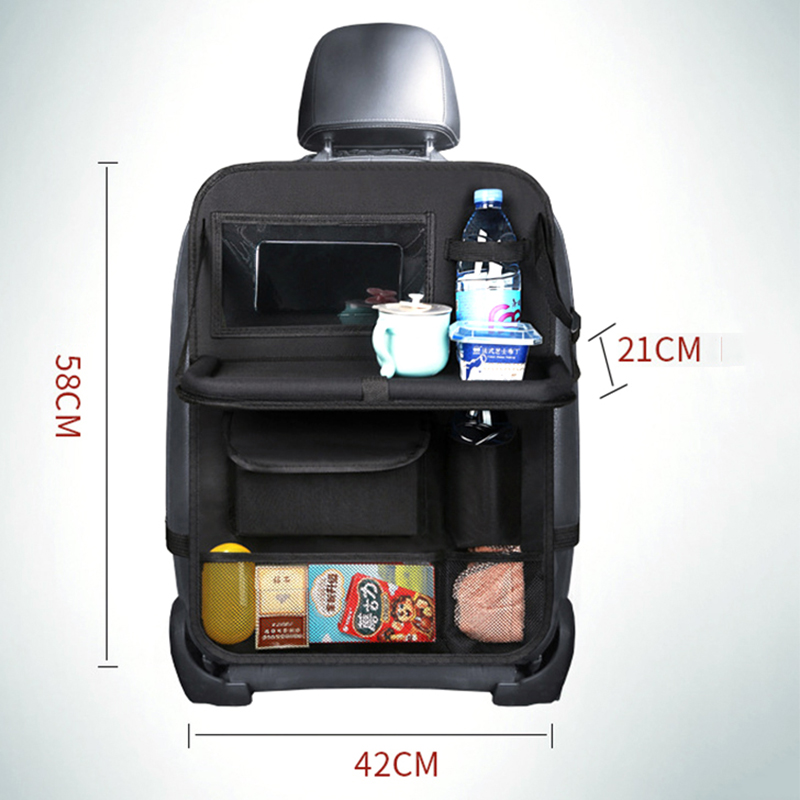 트레이 태블릿 홀더가있는 접이식 자동차 좌석 주최자 멀 - Tablet And Accessories Bag 리뷰 및 가격