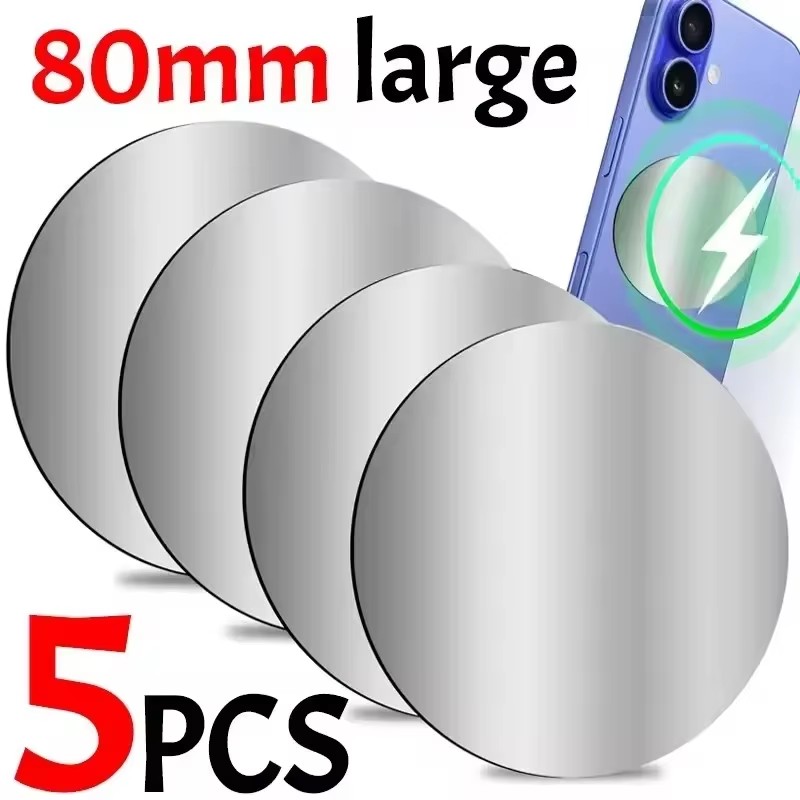 1-5PCS 8CM 휴대 전화 태블릿 용 자기 금속 플 - Tablet Phone Accessories 리뷰 및 가격