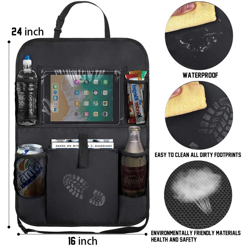터치 스크린 태블릿 홀더가있는 자동차 뒷좌석 주최자 자 - Tablet And Accessories Bag 리뷰 및 가격