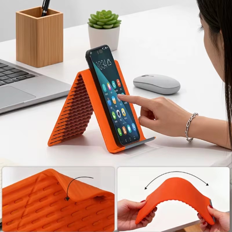 창의적인 접이식 변형 스탠드, 휴대용 실리콘 데스크탑  - Useful Tablet Accessories 리뷰 및 가격