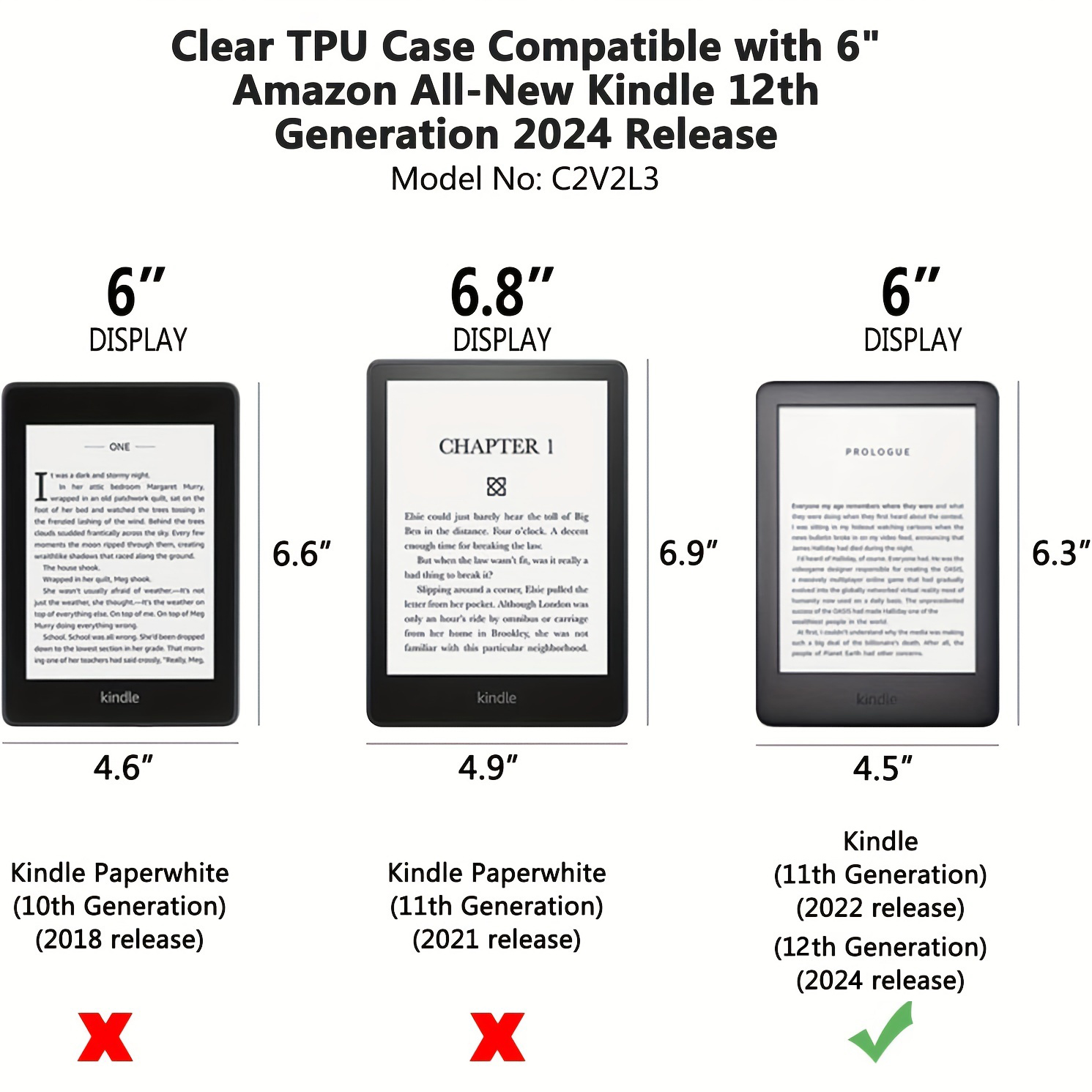6인치 완전히 새로운 Kindle(2024 출시) 12 - Tablet Accessories Amazon 리뷰 및 가격