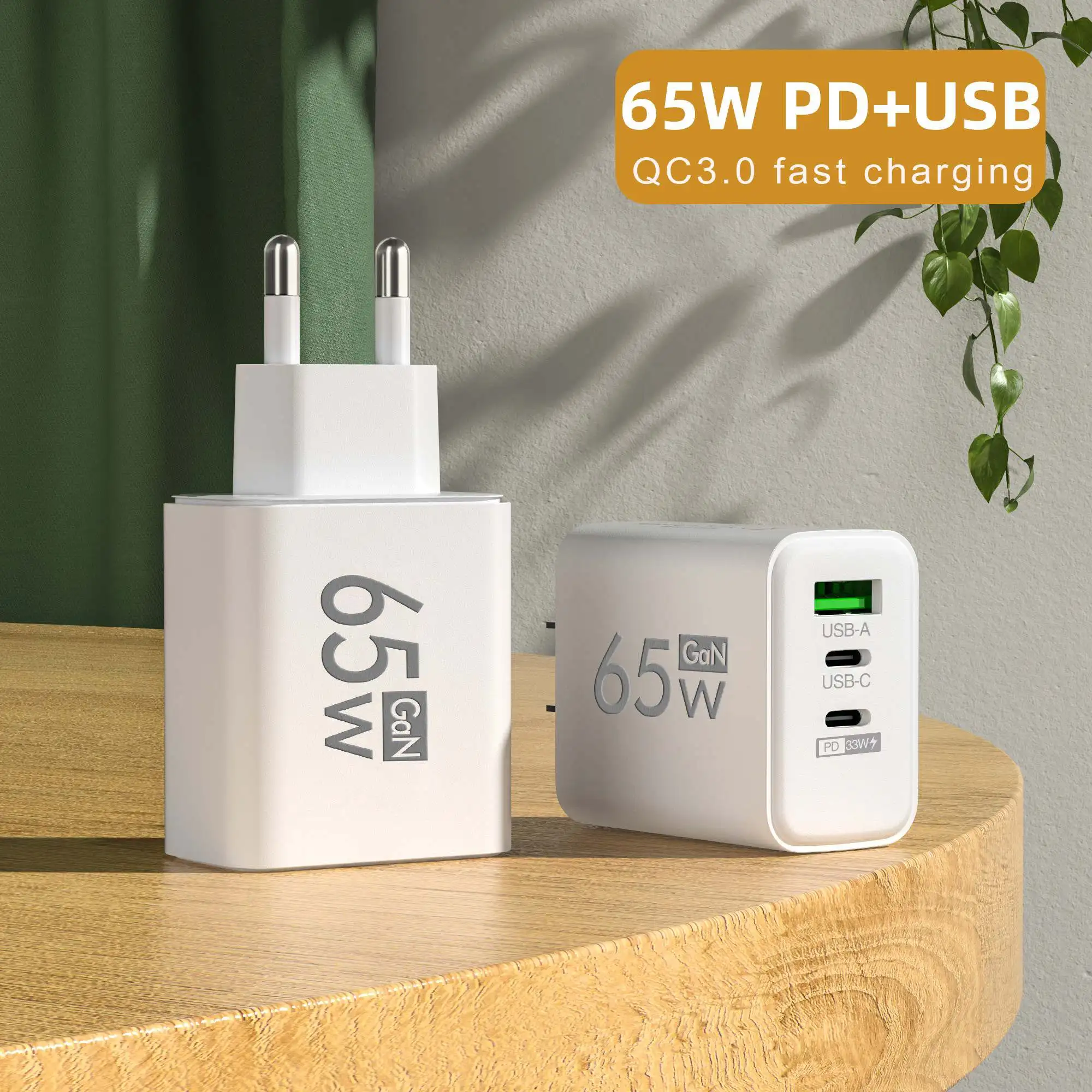 접이식 65W GaN 3포트 USB-C 벽면 충전기 i - Useful Tablet Accessories 리뷰 및 가격