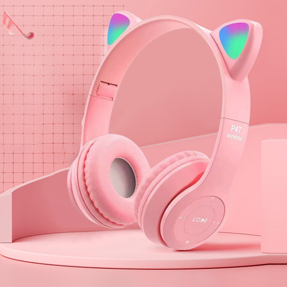 고양이 귀 게임용 무선 블루투스 헤드폰, 글로우 라이트 - Wired Earphone Lightning 리뷰 및 가격